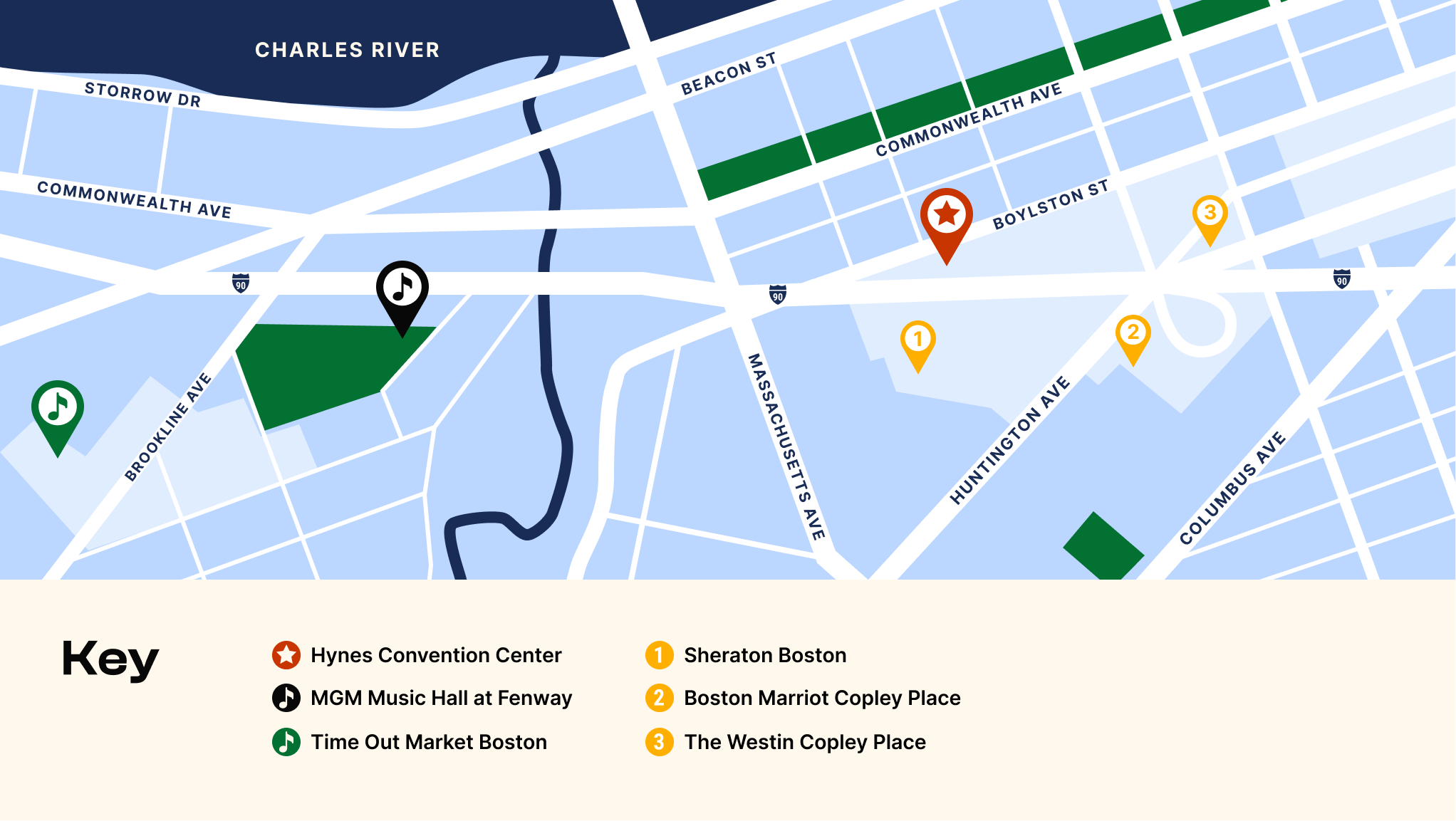 Hotel and Venues Map